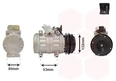 Kompressor, Klimaanlage 12 V VAN WEZEL 3000K083 Bild Kompressor, Klimaanlage 12 V VAN WEZEL 3000K083