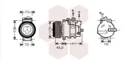 Kompressor, Klimaanlage VAN WEZEL 3000K426