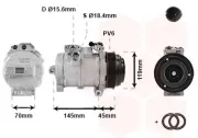 Kompressor, Klimaanlage 12 V VAN WEZEL 3000K530