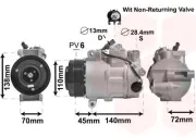 Kompressor, Klimaanlage VAN WEZEL 3000K568