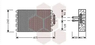 Verdampfer, Klimaanlage VAN WEZEL 3000V008