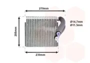 Verdampfer, Klimaanlage VAN WEZEL 3000V051