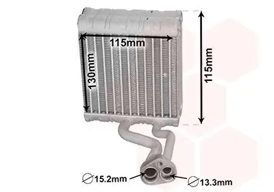 Verdampfer, Klimaanlage hinten VAN WEZEL 3000V646