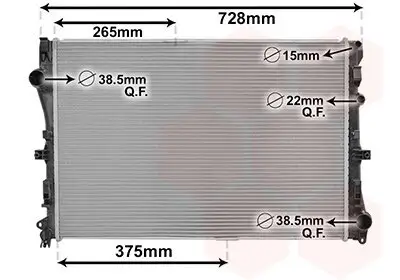 Kühler, Motorkühlung VAN WEZEL 30012702 Bild Kühler, Motorkühlung VAN WEZEL 30012702
