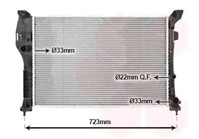 Kühler, Motorkühlung VAN WEZEL 30012712 Bild Kühler, Motorkühlung VAN WEZEL 30012712