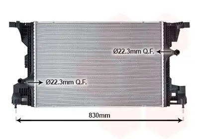 Kühler, Motorkühlung VAN WEZEL 30012715