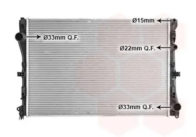 Kühler, Motorkühlung VAN WEZEL 30012719 Bild Kühler, Motorkühlung VAN WEZEL 30012719