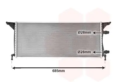 Kühler, Motorkühlung VAN WEZEL 30012720 Bild Kühler, Motorkühlung VAN WEZEL 30012720