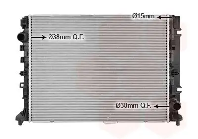 Kühler, Motorkühlung VAN WEZEL 30012728 Bild Kühler, Motorkühlung VAN WEZEL 30012728