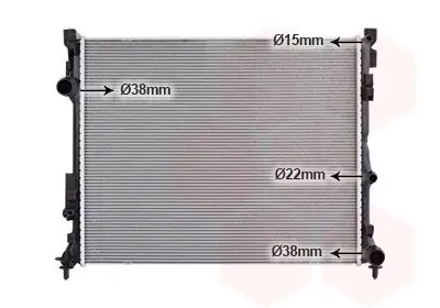 Kühler, Motorkühlung VAN WEZEL 30012729 Bild Kühler, Motorkühlung VAN WEZEL 30012729