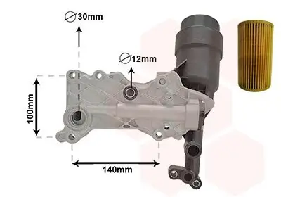 Ölkühler, Motoröl VAN WEZEL 30013703