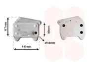 Ölkühler, Motoröl VAN WEZEL 30013707