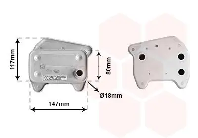 Ölkühler, Motoröl VAN WEZEL 30013707 Bild Ölkühler, Motoröl VAN WEZEL 30013707