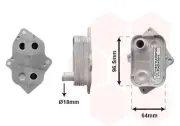 Ölkühler, Motoröl VAN WEZEL 30013708