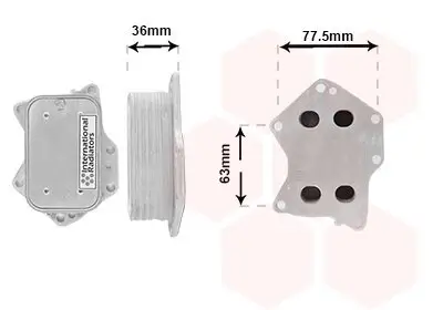 Ölkühler, Motoröl VAN WEZEL 30013712 Bild Ölkühler, Motoröl VAN WEZEL 30013712