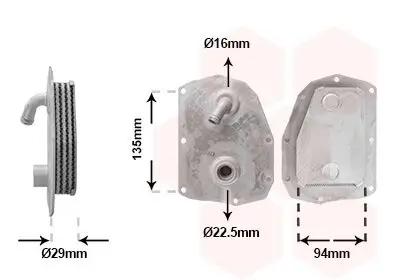 Ölkühler, Motoröl VAN WEZEL 30013724