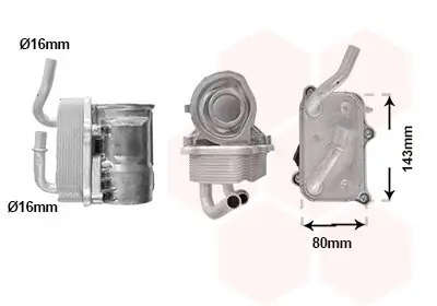 Ölkühler, Motoröl VAN WEZEL 30013725 Bild Ölkühler, Motoröl VAN WEZEL 30013725