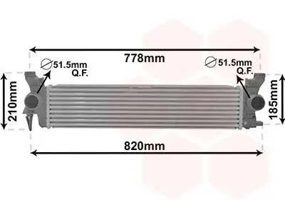 Ladeluftkühler VAN WEZEL 30014704 Bild Ladeluftkühler VAN WEZEL 30014704