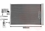 Kondensator, Klimaanlage VAN WEZEL 30015702