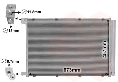 Kondensator, Klimaanlage VAN WEZEL 30015703 Bild Kondensator, Klimaanlage VAN WEZEL 30015703