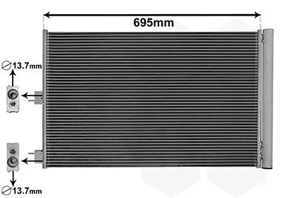 Kondensator, Klimaanlage VAN WEZEL 30015705