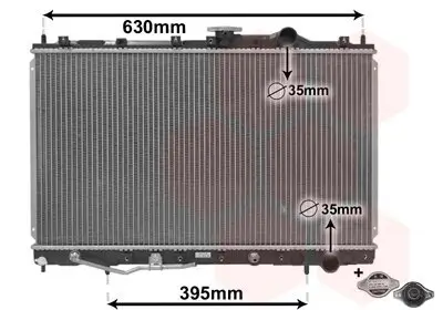Kühler, Motorkühlung VAN WEZEL 32002087 Bild Kühler, Motorkühlung VAN WEZEL 32002087