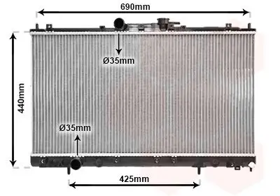 Kühler, Motorkühlung VAN WEZEL 32002122 Bild Kühler, Motorkühlung VAN WEZEL 32002122