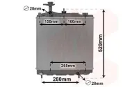 Kühler, Motorkühlung VAN WEZEL 32002266