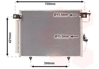 Kondensator, Klimaanlage VAN WEZEL 32005191