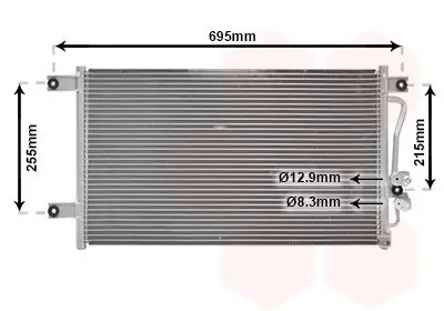 Kondensator, Klimaanlage VAN WEZEL 32005206