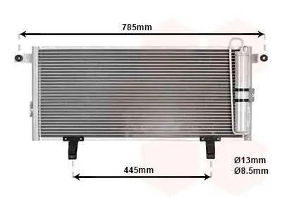 Kondensator, Klimaanlage VAN WEZEL 32005211 Bild Kondensator, Klimaanlage VAN WEZEL 32005211