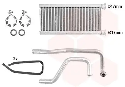 Wärmetauscher, Innenraumheizung VAN WEZEL 32006289