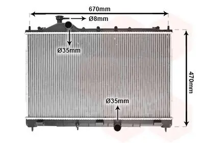 Kühler, Motorkühlung VAN WEZEL 32012708 Bild Kühler, Motorkühlung VAN WEZEL 32012708
