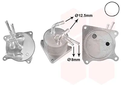 Ölkühler, Motoröl VAN WEZEL 32013703 Bild Ölkühler, Motoröl VAN WEZEL 32013703