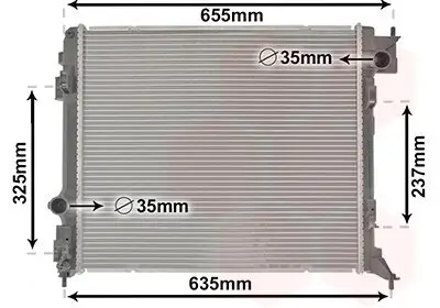 Kühler, Motorkühlung VAN WEZEL 33002444 Bild Kühler, Motorkühlung VAN WEZEL 33002444