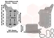 Ölkühler, Motoröl VAN WEZEL 33003638