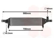 Ladeluftkühler VAN WEZEL 33004409