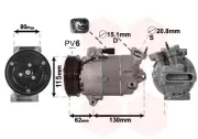 Kompressor, Klimaanlage VAN WEZEL 3300K390