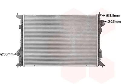 Kühler, Motorkühlung VAN WEZEL 33012715 Bild Kühler, Motorkühlung VAN WEZEL 33012715