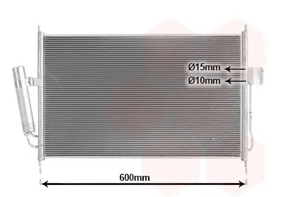 Kondensator, Klimaanlage VAN WEZEL 36015701 Bild Kondensator, Klimaanlage VAN WEZEL 36015701