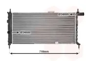 Kühler, Motorkühlung VAN WEZEL 37002066
