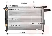 Kühler, Motorkühlung VAN WEZEL 37002120