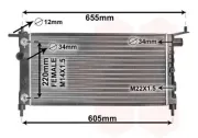 Kühler, Motorkühlung VAN WEZEL 37002184