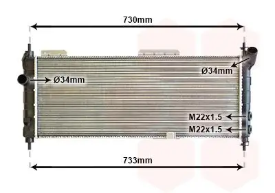 Kühler, Motorkühlung VAN WEZEL 37002203
