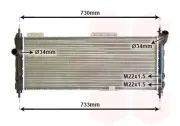 Kühler, Motorkühlung VAN WEZEL 37002203