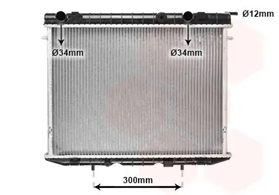 Kühler, Motorkühlung VAN WEZEL 37002213 Bild Kühler, Motorkühlung VAN WEZEL 37002213