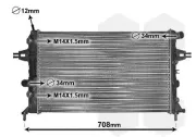 Kühler, Motorkühlung VAN WEZEL 37002254