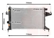 Kühler, Motorkühlung VAN WEZEL 37002304