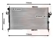 Kühler, Motorkühlung VAN WEZEL 37002305