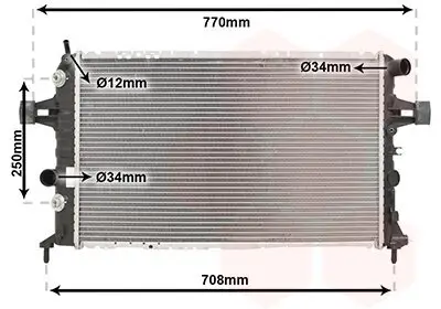 Kühler, Motorkühlung VAN WEZEL 37002329